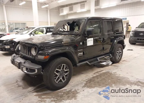 2024 Jeep Wrangler 4-Door Sahara 4X4 from USA, damaged, VIN 1C4PJXEG6RW319715